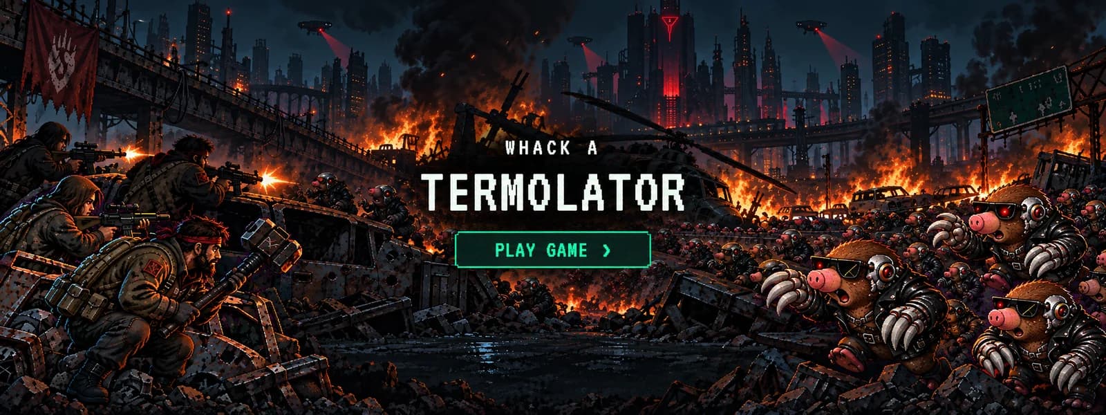 Play Whack-a-Termolator, the AISLE whack-a-mole game, online