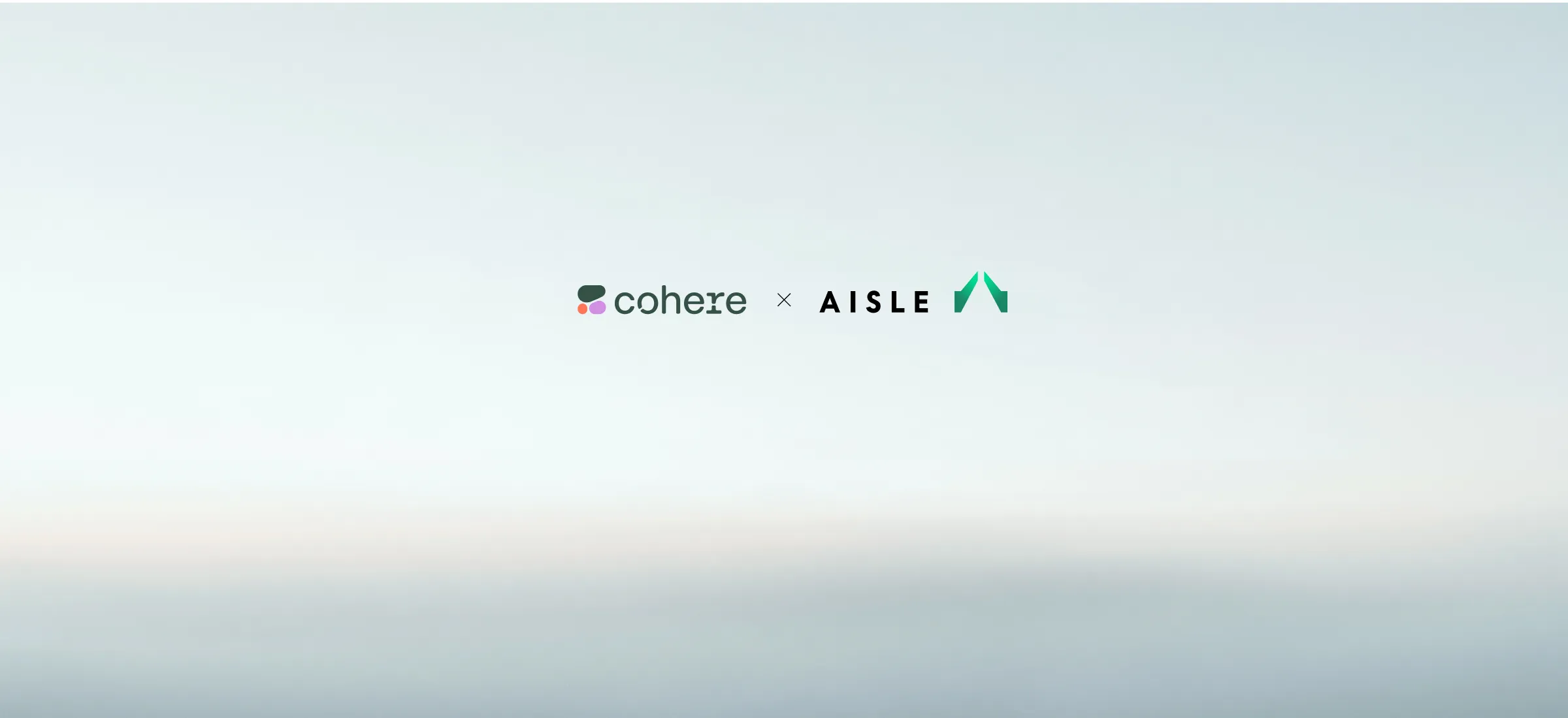 The logos of Cohere and AISLE