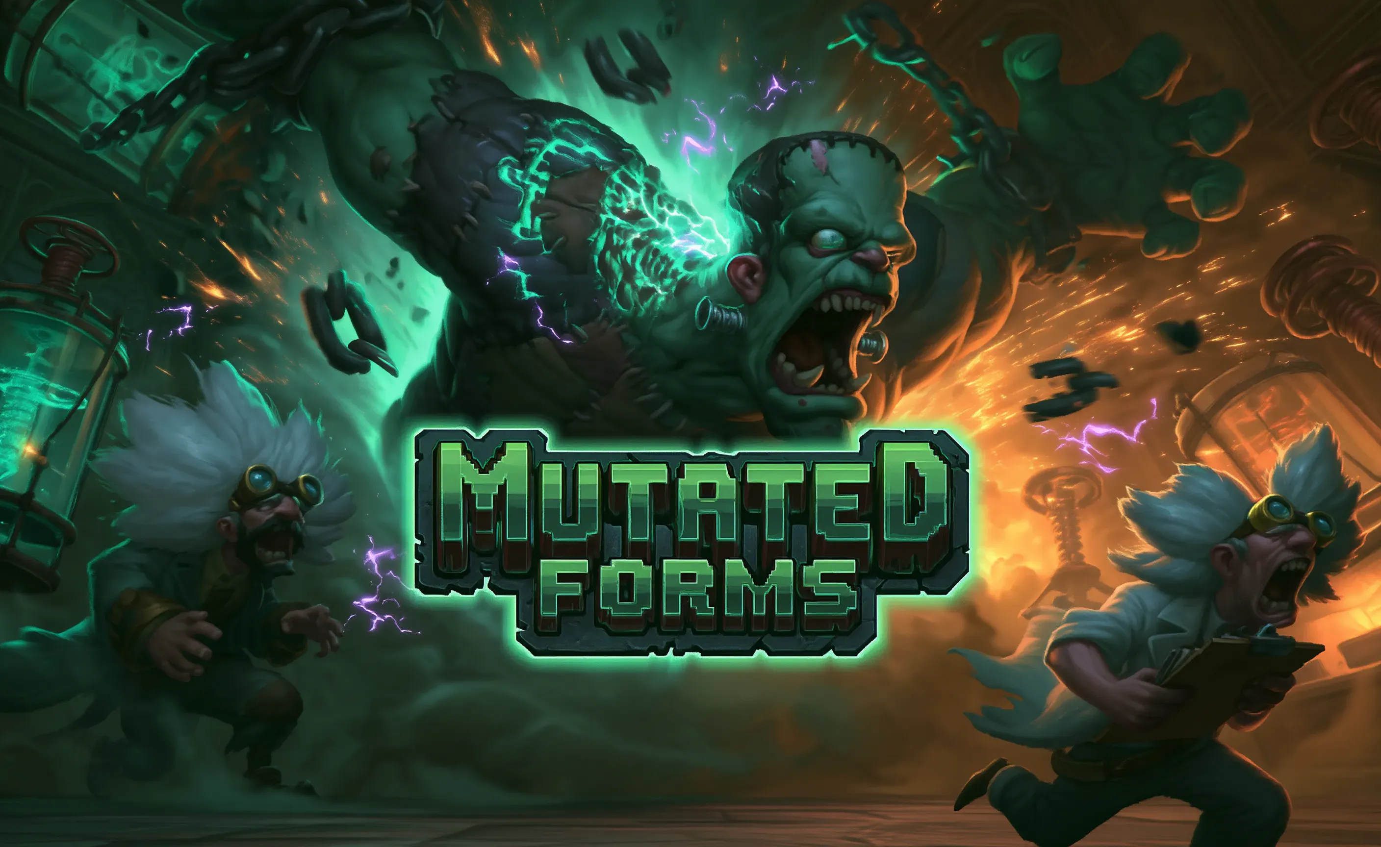 MUTATED FORMS game title screen
